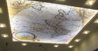 Натяжной потолок с фотопечатью Камень-на-Оби, цена от 6333 руб.